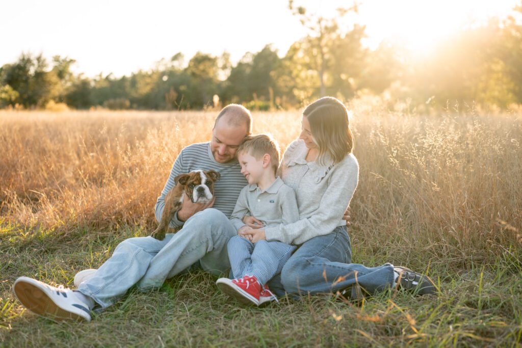 Family portraits at Lake Louisa State Park Clermont FL in natural light outdoor setting